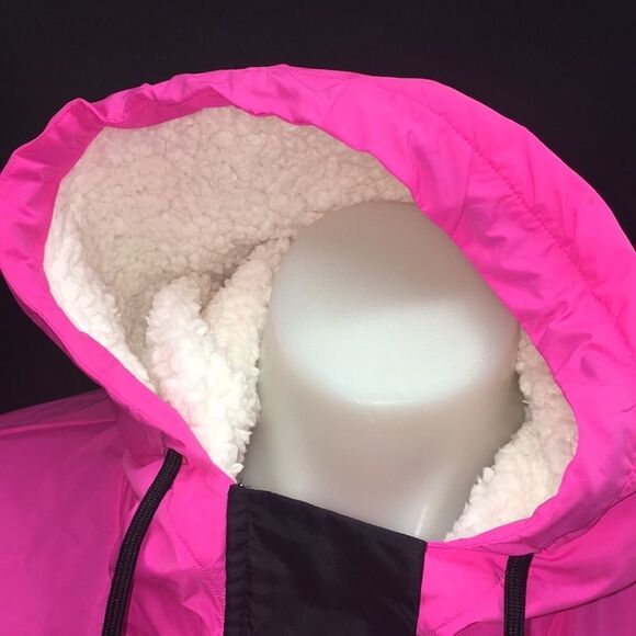 Victoria Secret pink logo rain jacket running women’s girls New - Picture 3 of 10